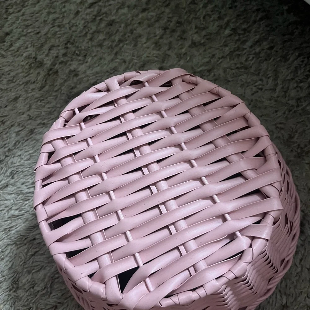 Target Pink Woven Basket